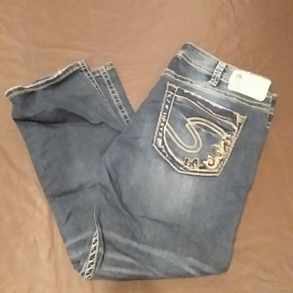 Silver aiko capris